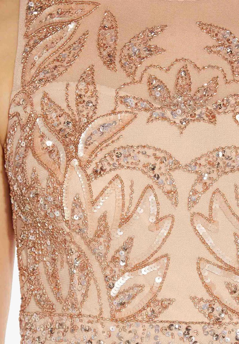 Adrianna Papell BEADED COLUMN LONG - Occasion wear - rosgold/rose gold-coloured  - Zalando