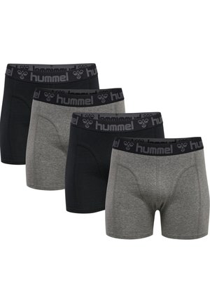 4PACK  - Boxer Briefs - black/ dark grey melange