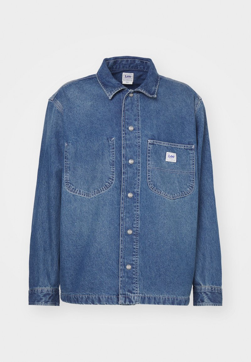 Lee Lichte jas blauw denim/bluedenim