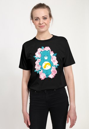 CARE BEARS WISH FLOWERS - Print T-shirt - black
