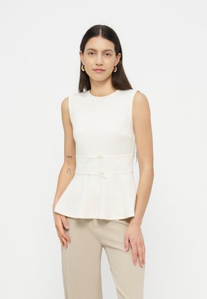 Anna Field Topper - egret