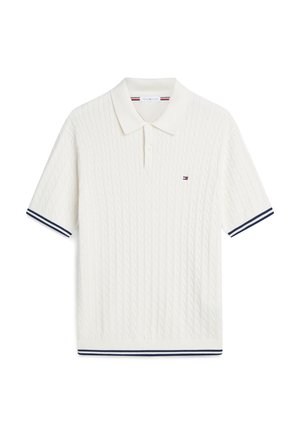 Tommy Hilfiger, CABLE KNITTED ELEVATED ESSENTIALS - Polo - ivory petal