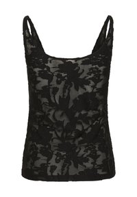 Soaked in Luxury CAMINE SINGLET - Blūze - black