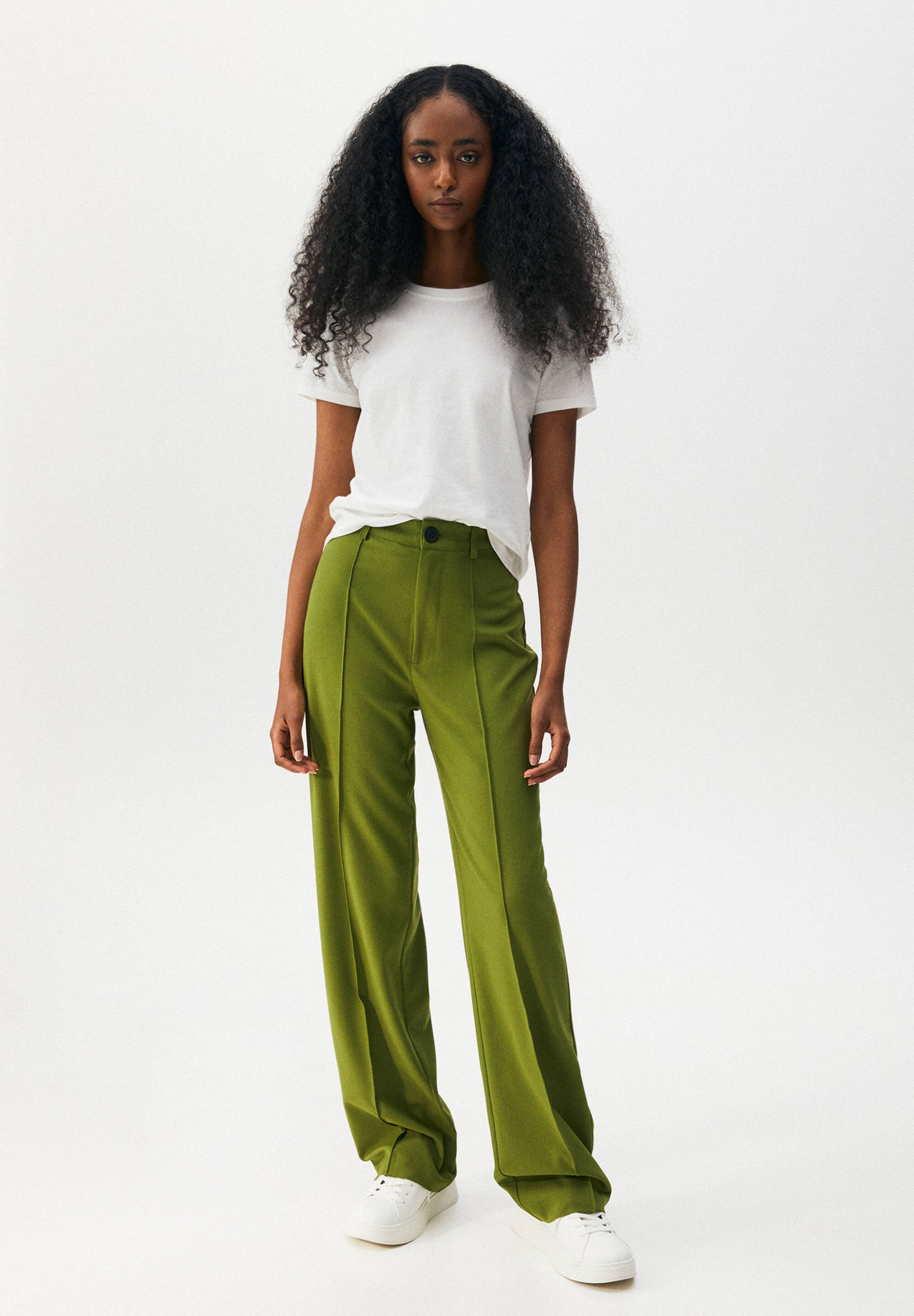 PULL\u0026BEAR Trousers - evergreen - Zalando.de