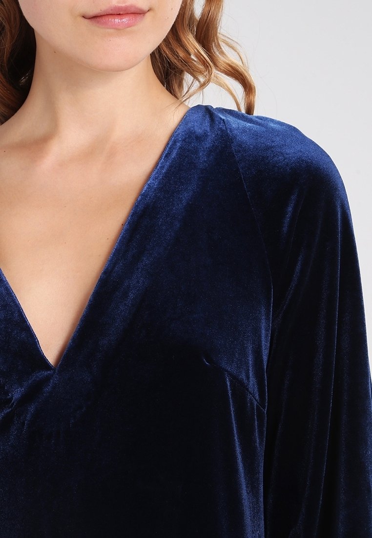 free people blue velvet dress Cla
