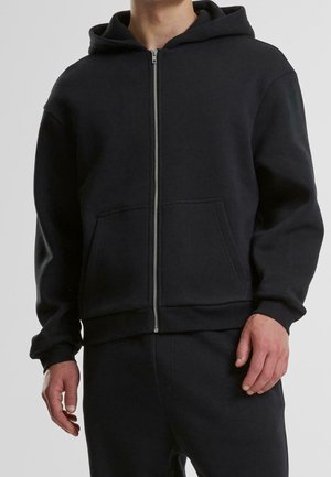 Sudadera con cremallera - black