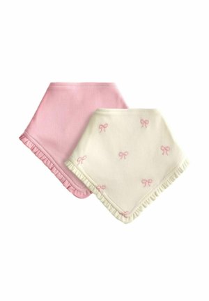 2-PACK BOW EMBROIDERED  - Halsdoek - cream pretty
