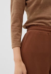 s.Oliver STRUKTUR - Longsleeve - zimt