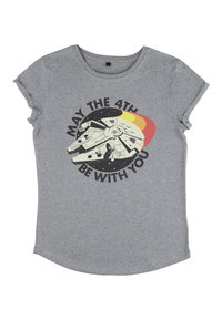 Henry Tiger STAR WARS RETRO MAY  - Triko s potiskem - melange grey