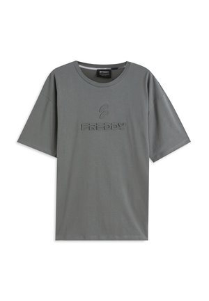 COMFORT FIT CON LOGO SPESSORATO - Camiseta básica - dark grey