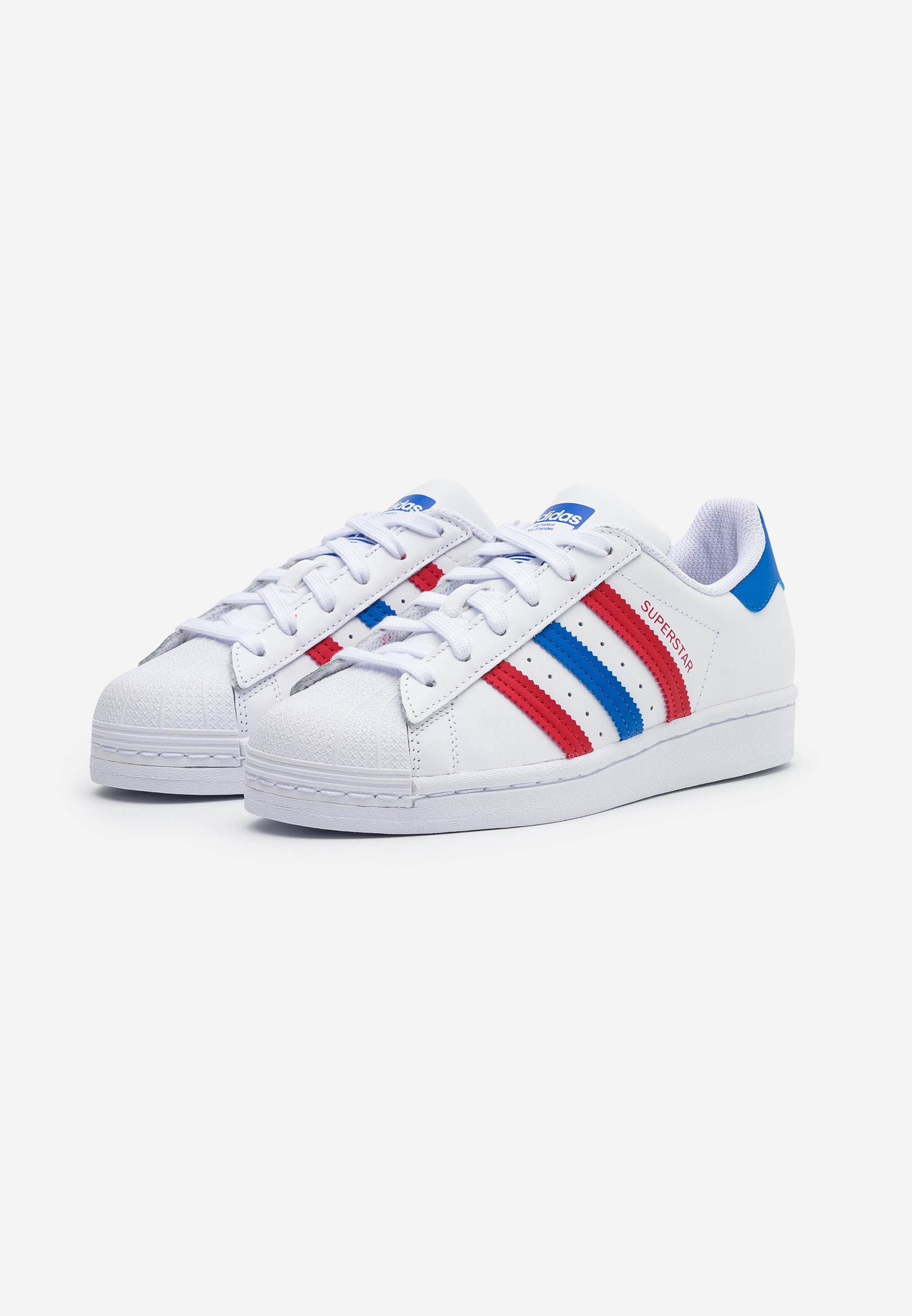 adidas Originals SUPERSTAR SPORTS INSPIRED SHOES UNISEX - Sneakers laag -  footwear white/blue/scarlet/wit - Zalando.nl