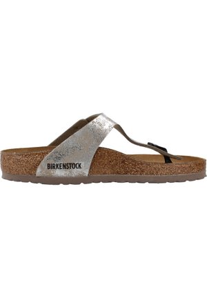 Birkenstock, Riemensandalette - silber