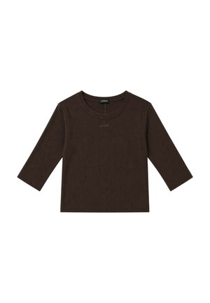 Pinko, T-SHIRT MANICA LUNGA - Základné tričko - marrone scuro