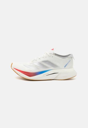 ADIZERO BOSTON 12 - Road running shoes - core white/matte silver/pure ruby