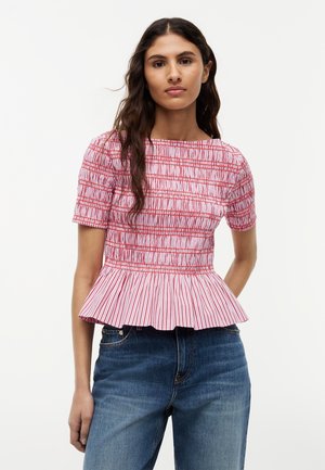 Tommy Hilfiger SMOCKING BOAT - Blúz - pink