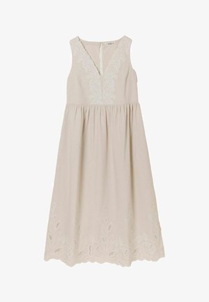FatFace, REGULAR FIT - EMBROIDERED MIDI DRESS . - Hverdagskjole - natural
