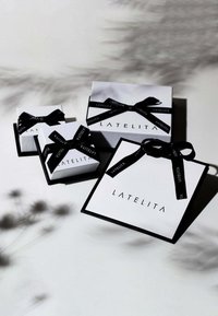 Latelita GREAT GATSBY STUD EMERALD - Earrings - silver coloured