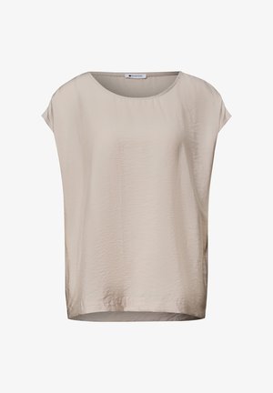 Street One, DROPPED SHOULDER BLUSENSHIRT MIT RUNDHALS - Blouse - clay sand