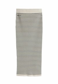 STRIPED MIDI  - Uska suknja - white