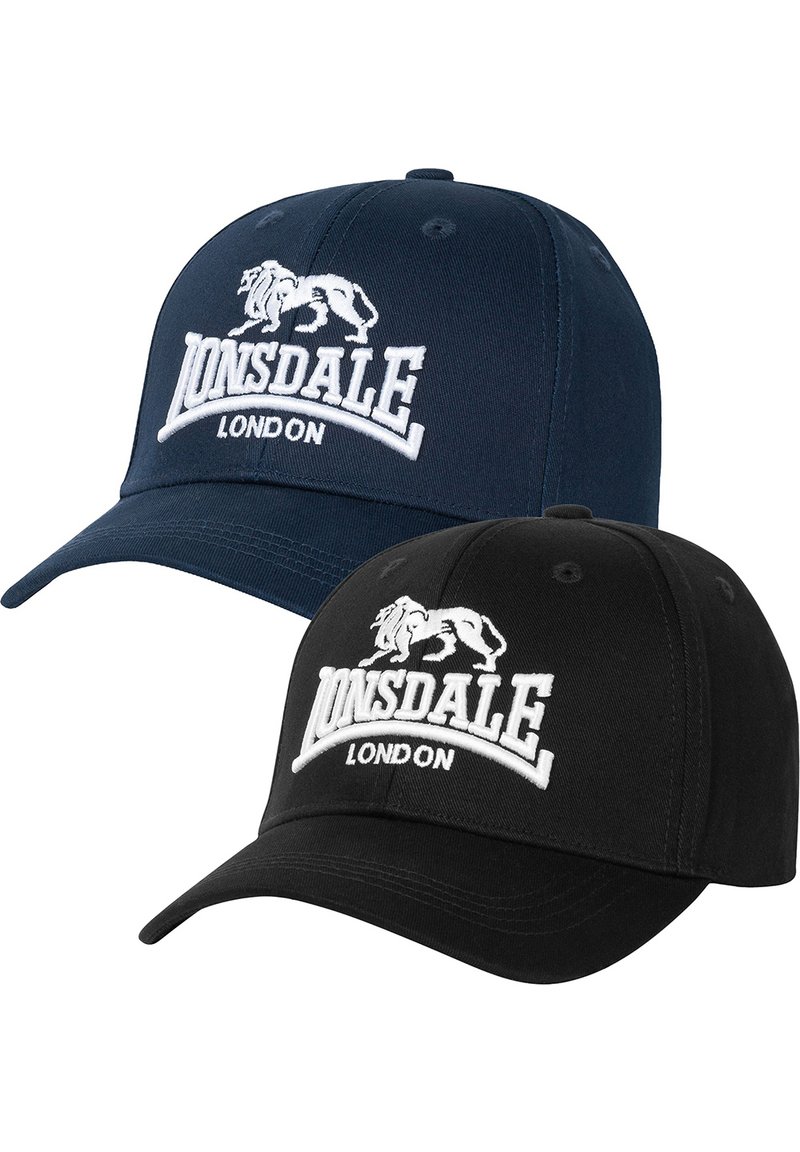 Lonsdale DOPPELPACK WILTSHIRE - Sapka - black dark navy