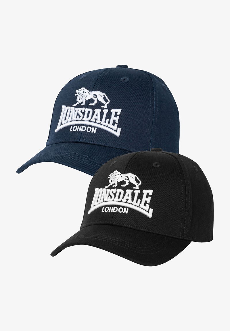 Lonsdale DOPPELPACK WILTSHIRE - Kapa - black dark navy