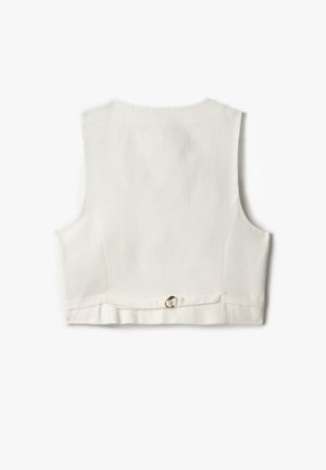 Koton, V-NECK BUTTONED - Chaleco - off white