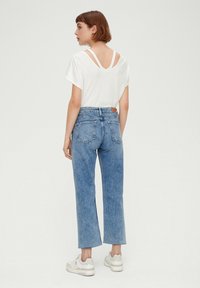 s.Oliver MIT CUT OUTS - T-Shirt basic - ecru