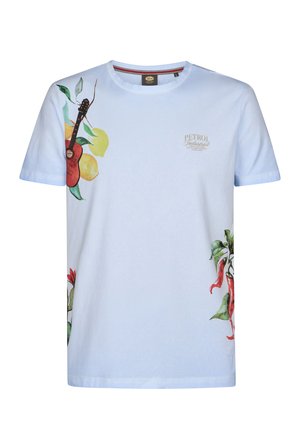 Petrol Industries, MEN T-SHIRT SS CLASSIC PRINT - T-shirt print - sky