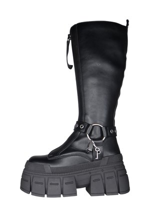 GOSPHER BIKER HI - Plateaulaarzen - black