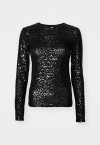 PAILLETTES - Långärmad tröja - black