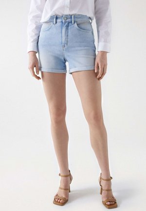 Salsa Jeans FAITH PUSH IN - Jeans Shorts - blau
