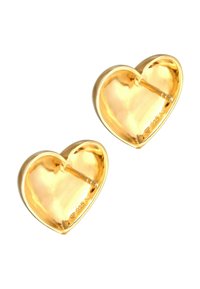 Elli CHUNKY HEART - Ohrringe - gold-coloured