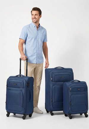 smartbox, EDITION 04 4 ROLLEN KOFFERSET 3-TEILIG MIT DEHNFALTE UNISEX SET - Kofferset - navy