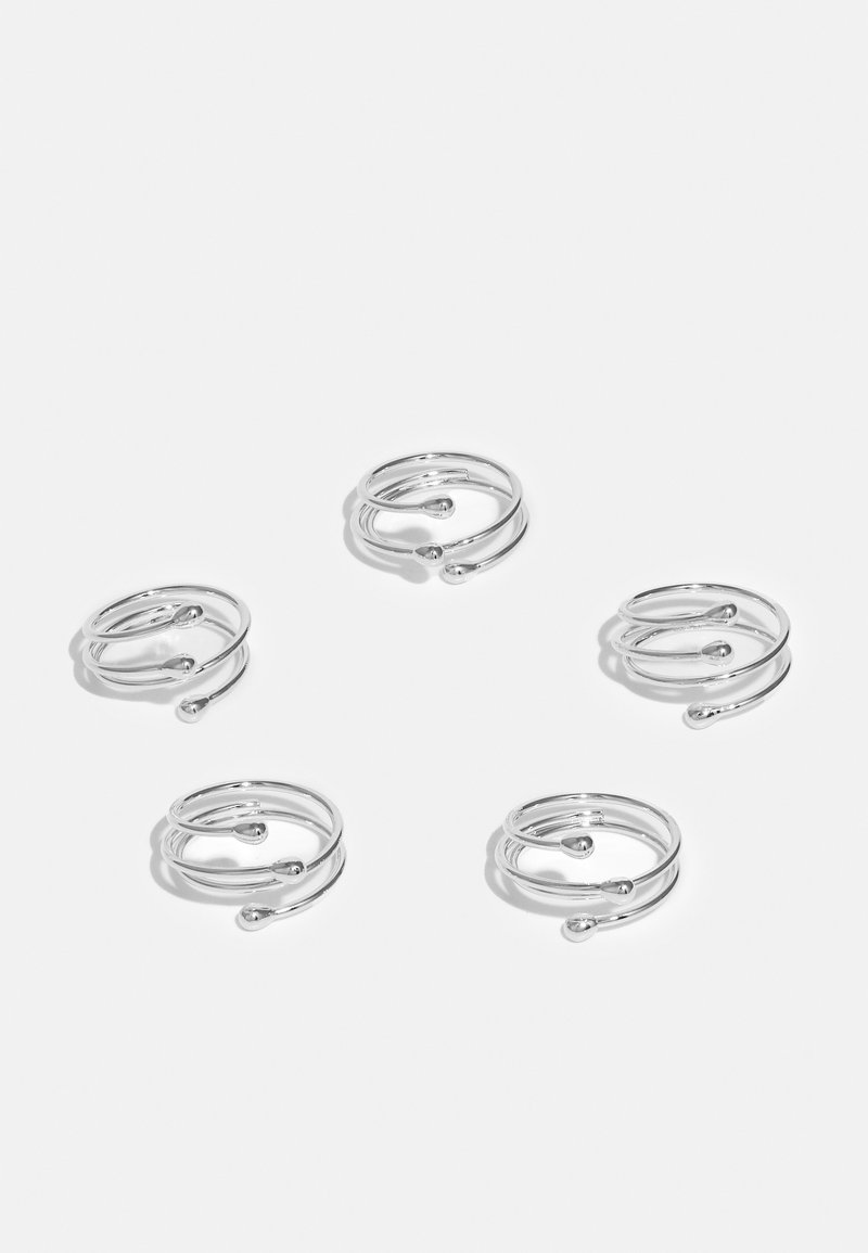 HUGO KREIT SPRING 5 PACK - Ring - silver-coloured - Zalando.co.uk