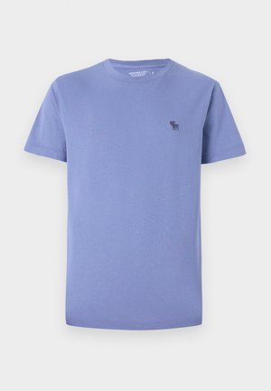 Abercrombie & Fitch PUFFY ICON CREW - Basic T-shirt - blue