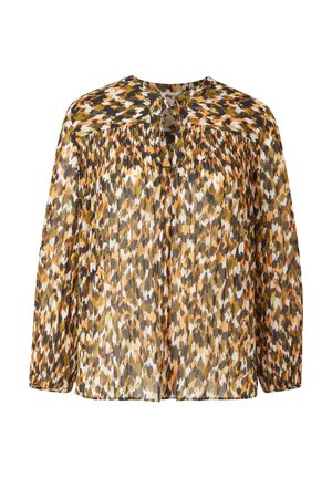 s.Oliver MIT ALLOVERMUSTER - Bluse - olivgrün