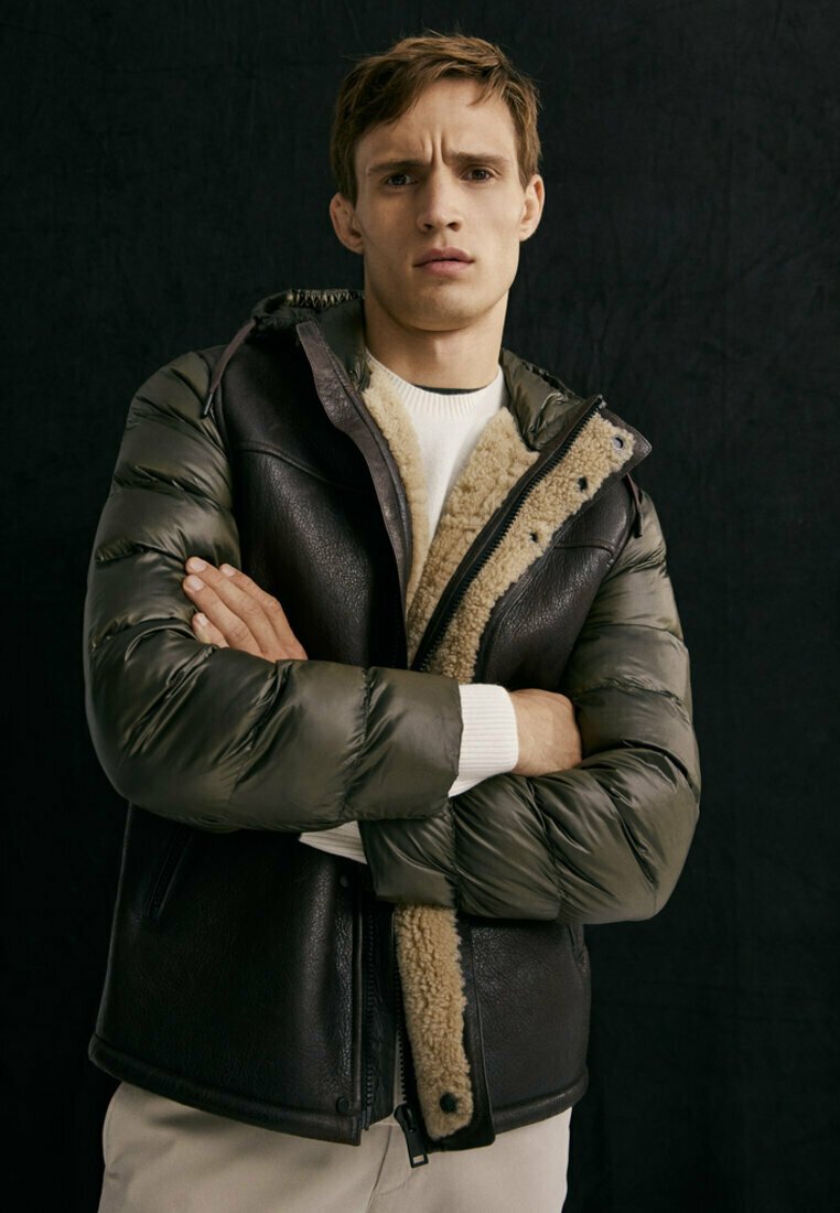 massimo dutti shearling jacket