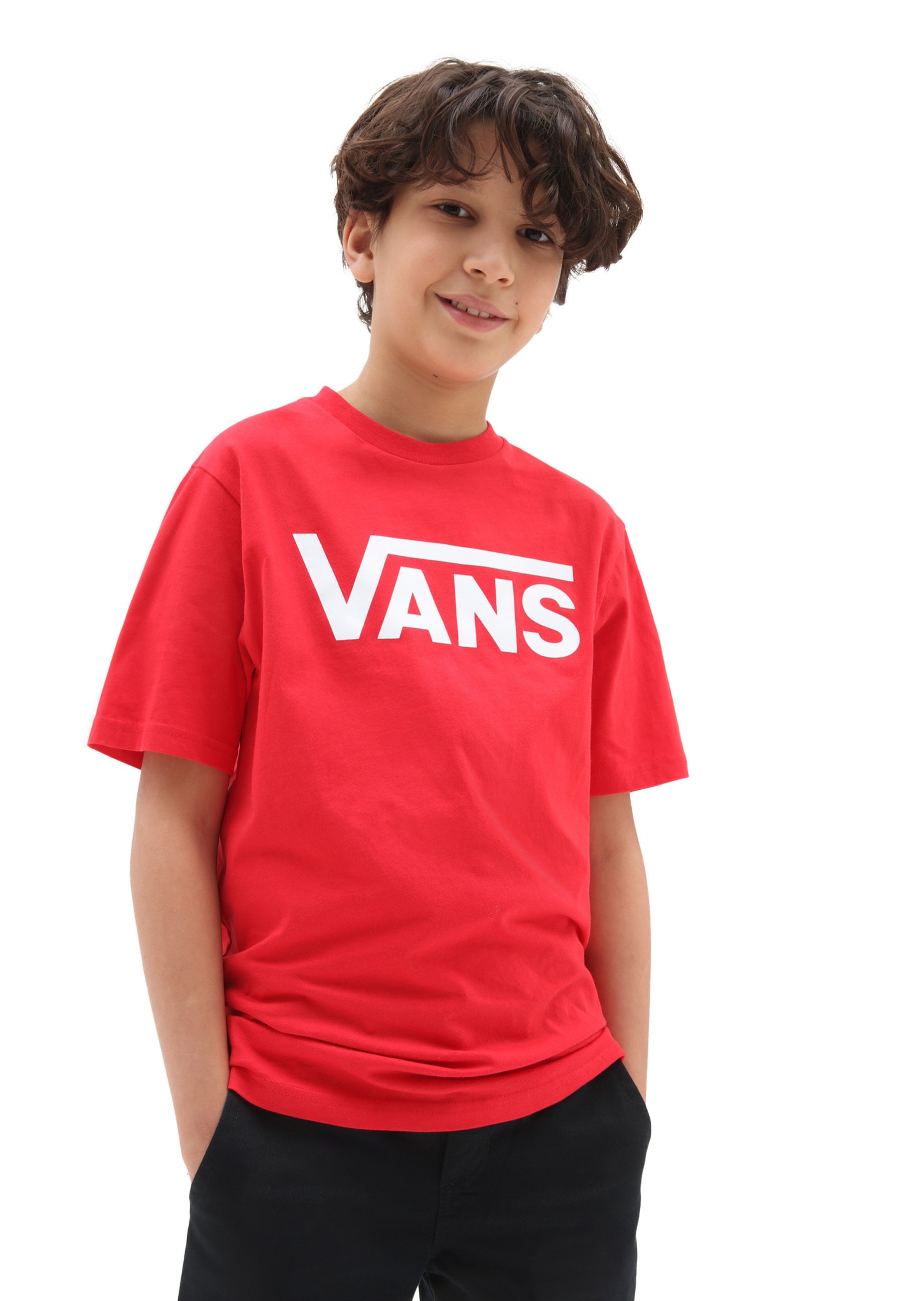 Vans VANS CLASSIC BOYS - T-shirt print - dark red/rood - Zalando.nl