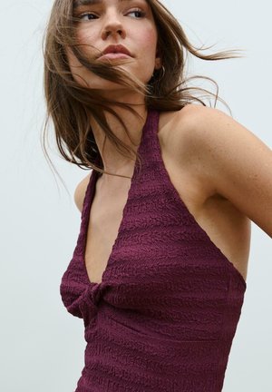 Denné šaty - bordeaux