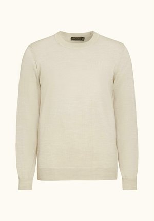 Oscar Jacobson, MIGUEL ROUNDNECK - Striktrøje - cold beige