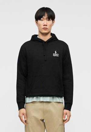 Pulover s kapuco - black