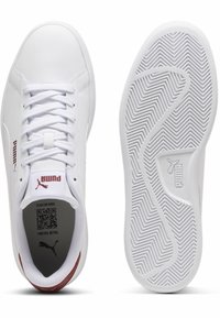 Puma SMASH 3.0 UNISEX - Zapatillas - white-intense red