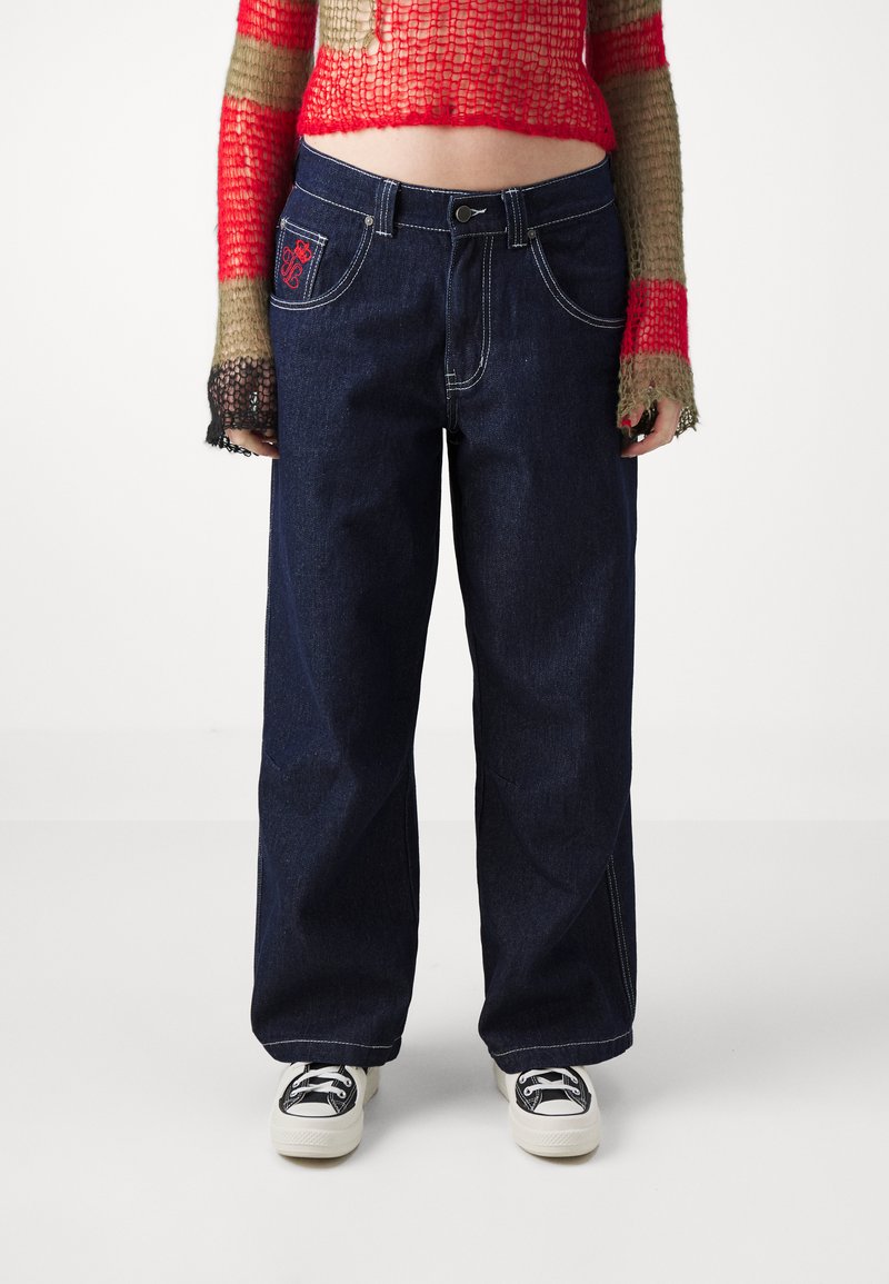 Jaded London COMET COLOSSUS - Wide Leg - blue denim/blue - Zalando 