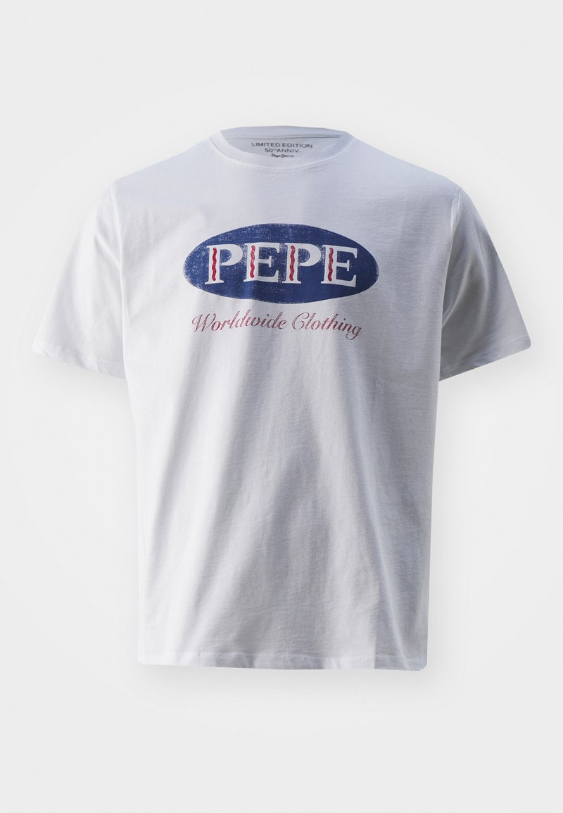 Pepe Jeans T-shirt print wit Pepe Jeans T-shirt print wit