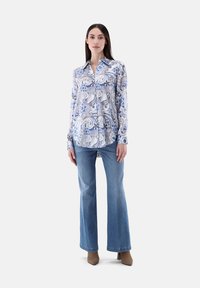 van Laack Camicia - grey white blue