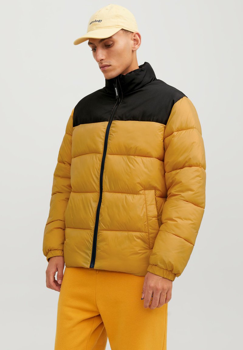 Jack & Jones JJETOBY PUFFER COLLAR - Giacca invernale - honey gold