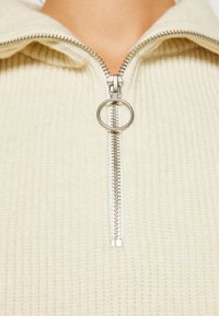 VILA VIRIL HALF ZIPPER- NOOS - Pulover - birch melange