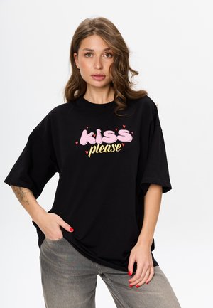 T-shirt print - black