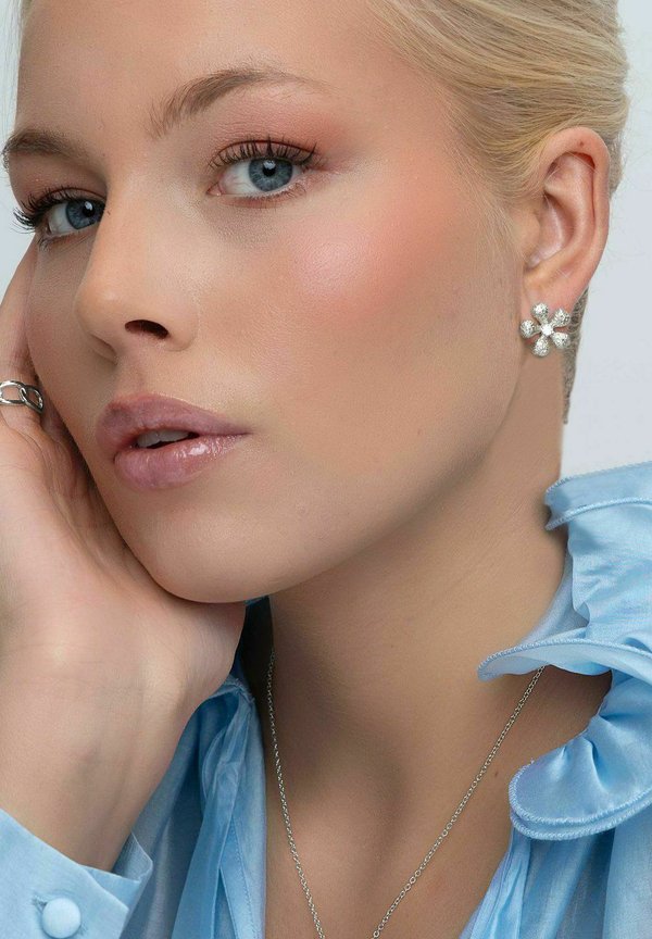 BRITTANY FLOWER - Ohrringe - s clear