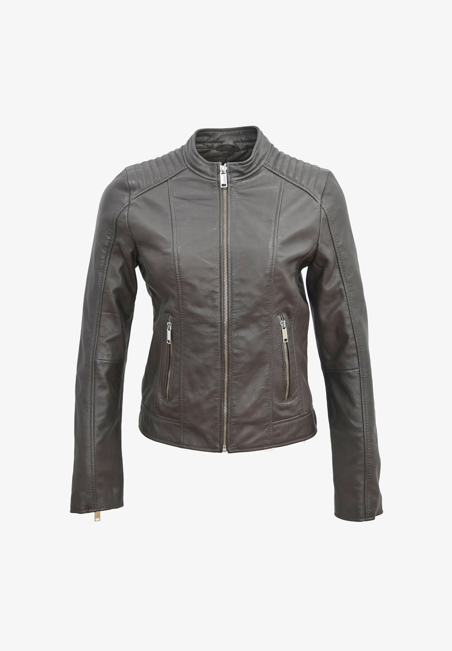 Zalando Veste Lee Cooper Femme Lee Cooper Veste En Cuir Brown/marron